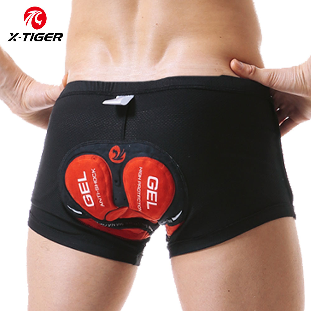 Padded Cycling Shorts 5D Gel - WOSAWE MTB-fietsbroek voor heren, 5D-gelpad, losse