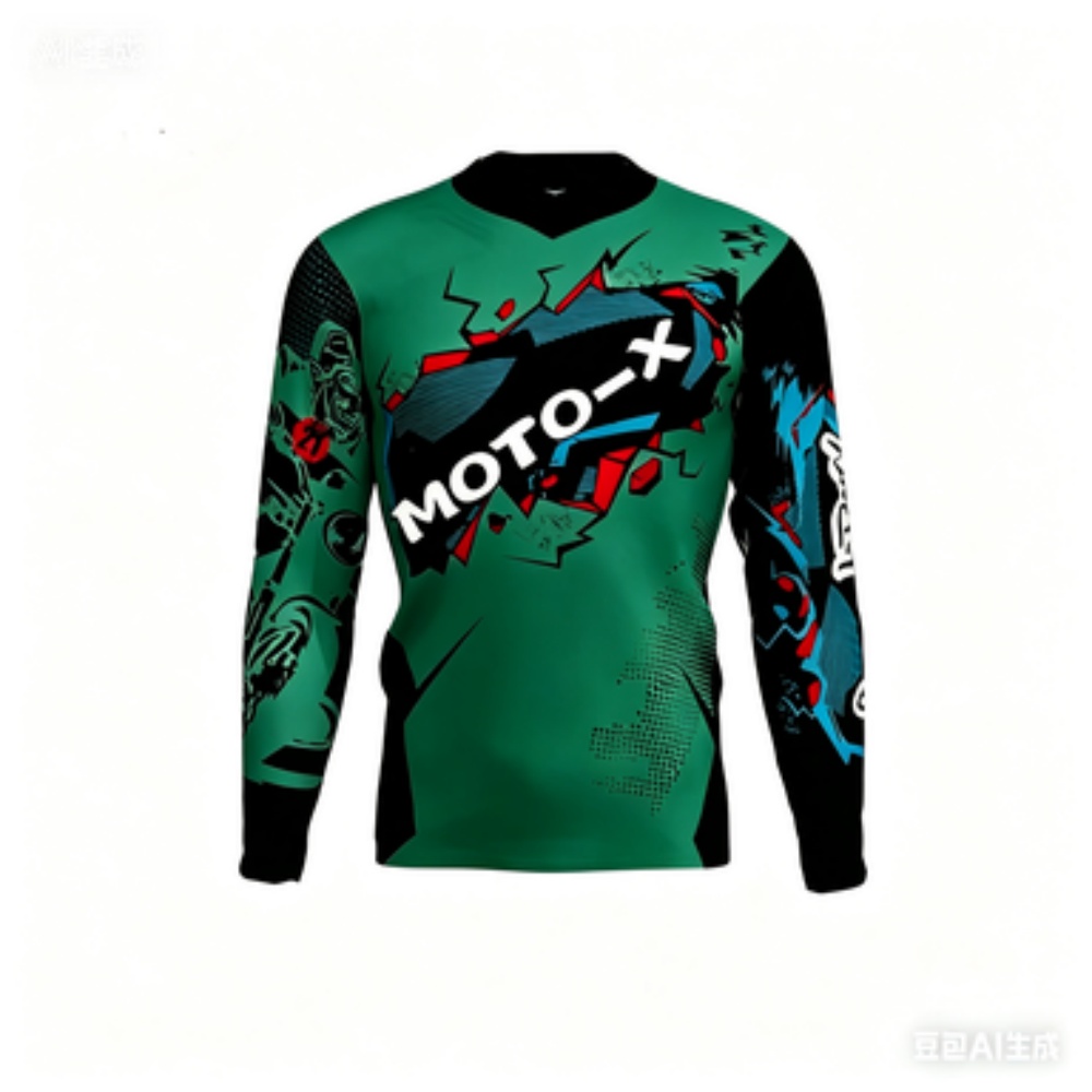 Cycling - MOTO-X-thema sporttop met lange mouwen, ademend,