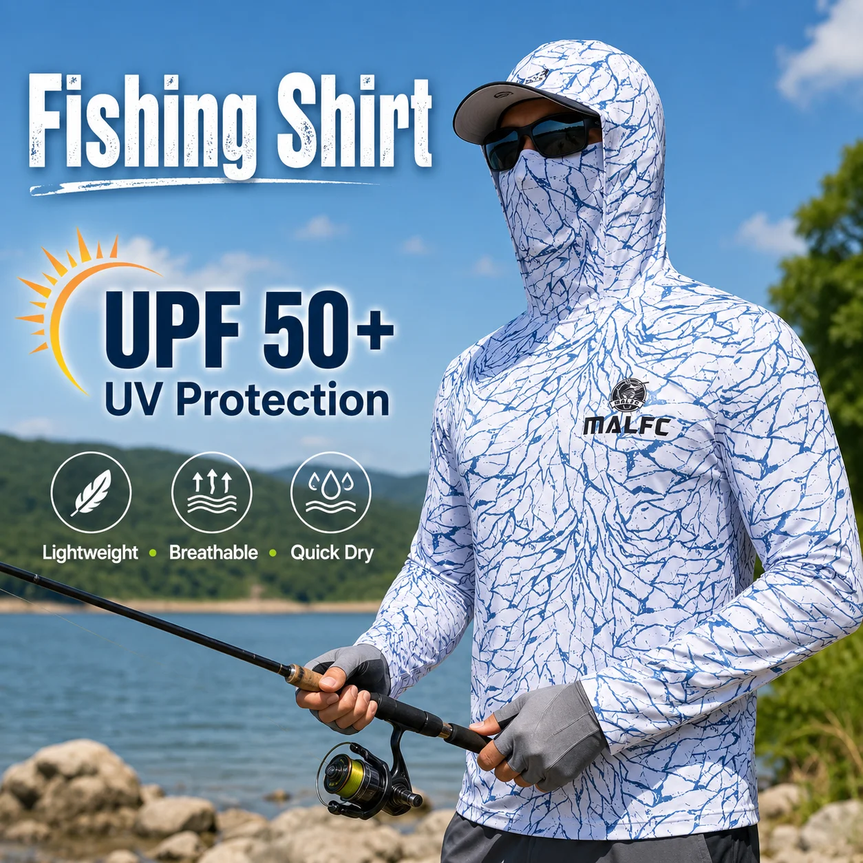 Hiking - Heren UPF 50+ UV-beschermend shirt met