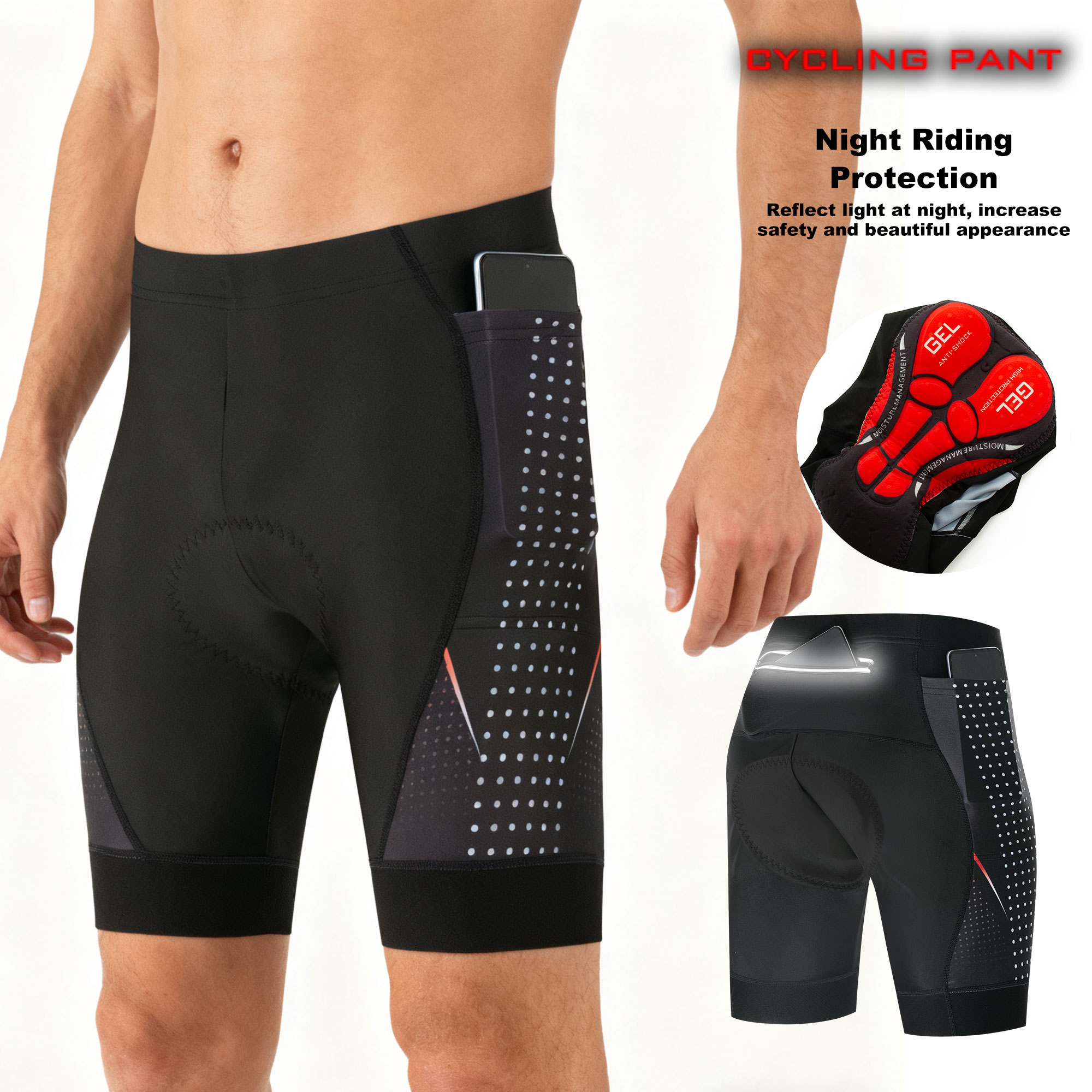 Padded Cycling Shorts 5D Gel - Premium fietsbroek met 5D gel pads,