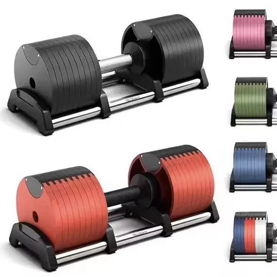 Adjustable Dumbbell Pair 40Kg - Draagbare 40kg gietijzeren verstelbare dumbbells set