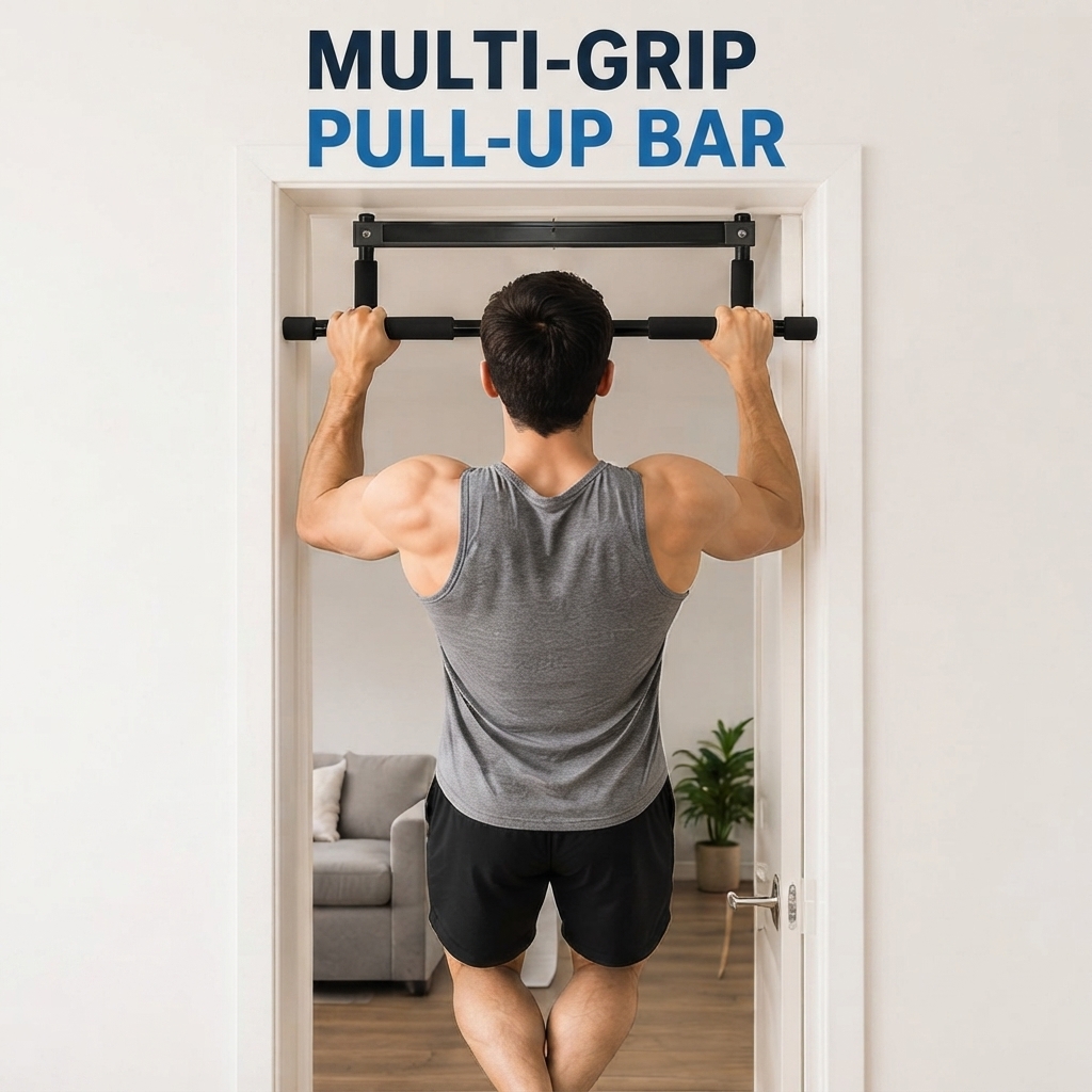 Door Pull Up Bar No Screw - Multifunctionele deurkozijn optrekstang, optrekstang zonder schroeven,