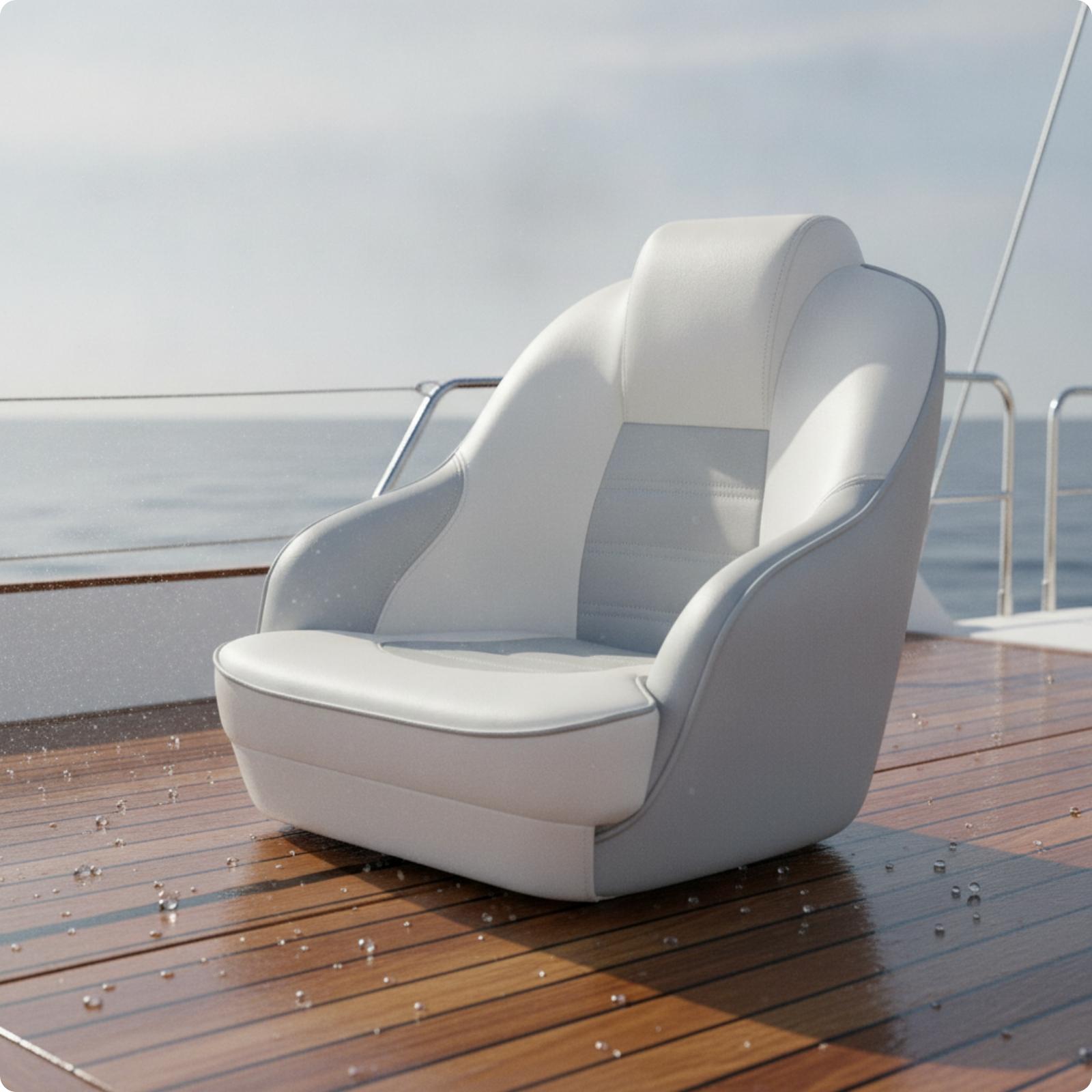 Fishing - Marine kapiteinsstoel met hoge rugleuning, luxe