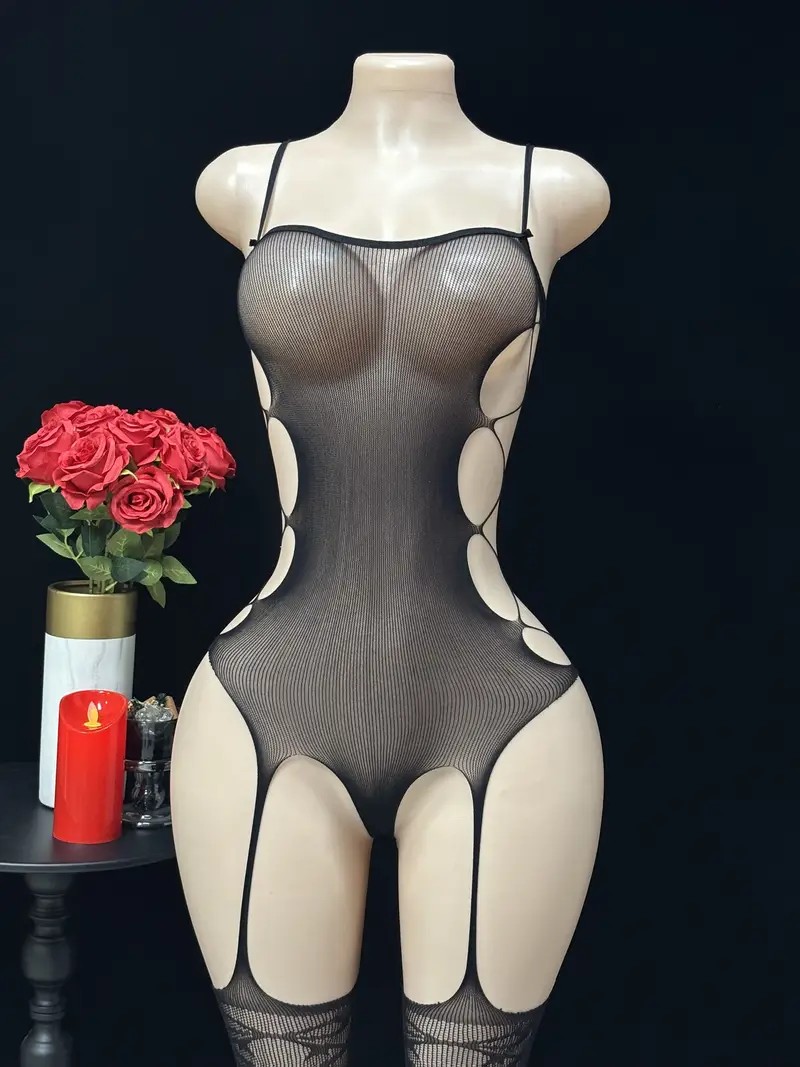 Sexy kousenjumpsuit met visnet - Fishing recensie en prijs