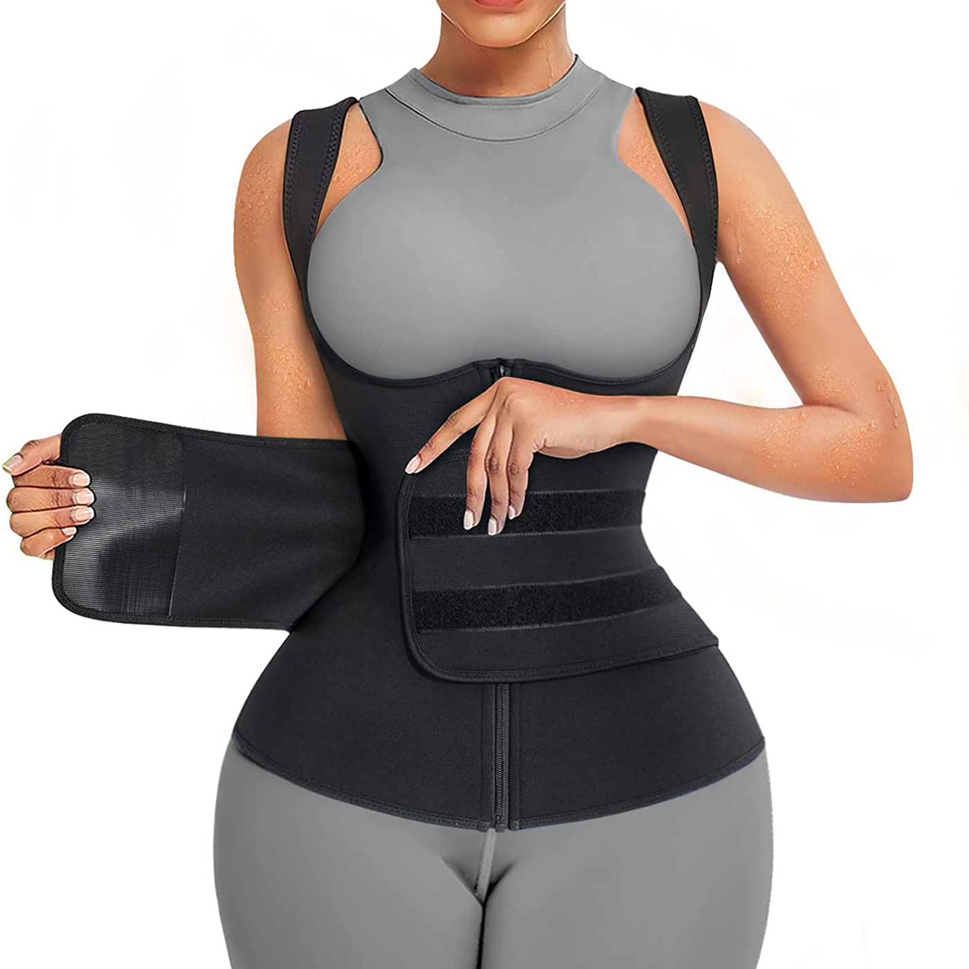 Neopreen saunapak voor dames S - Sweat Waist Trainer Belt Neoprene recensie en prijs