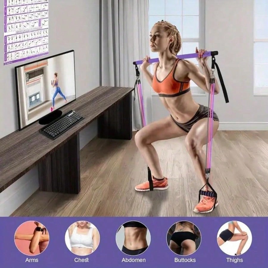 Pilates Bar Kit met weerstands - Pilates Bar Kit With Resistance Bands recensie en prijs