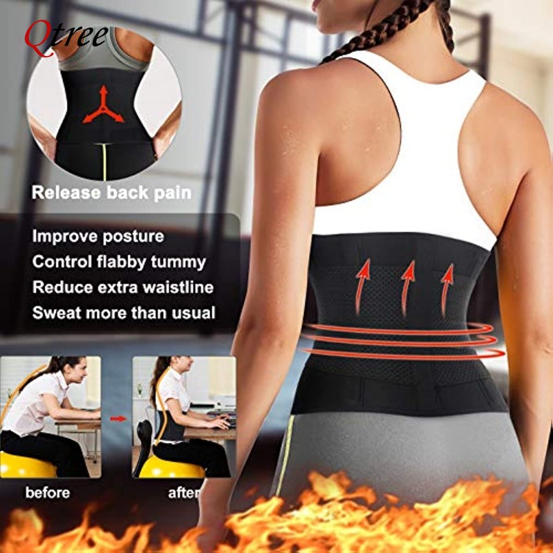 Qtree Hot Neopreen Taille Trai - Sweat Waist Trainer Belt Neoprene recensie en prijs