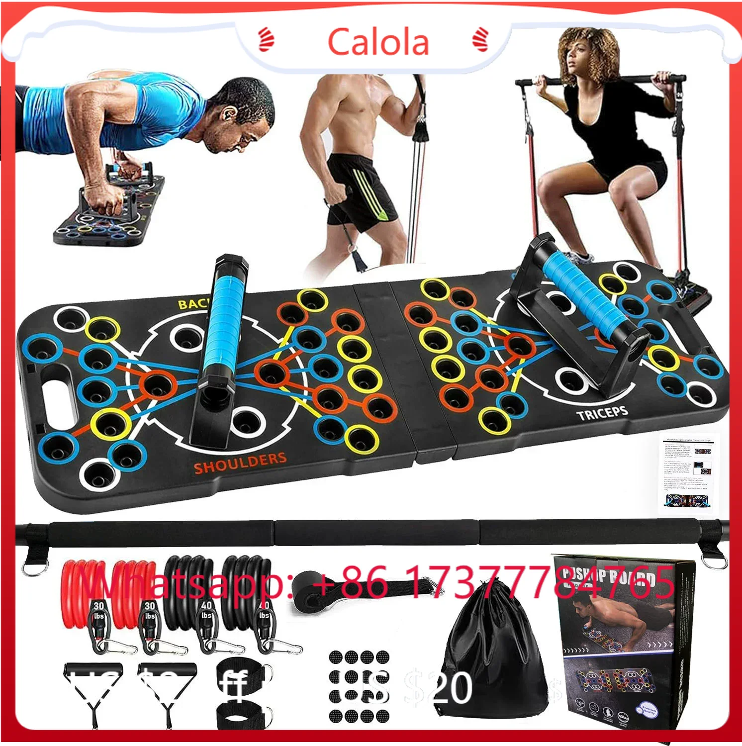 Multifunctionele Push-up Board - Pilates Bar Kit With Resistance Bands recensie en prijs