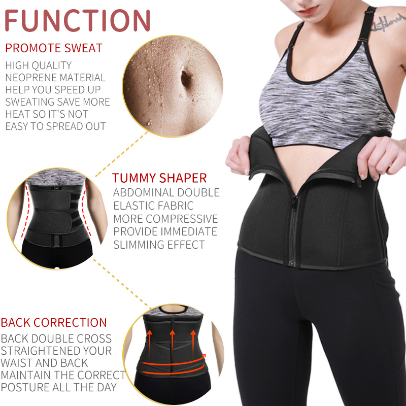 Tailletrainer Neopreen Zweet S - Sweat Waist Trainer Belt Neoprene recensie en prijs