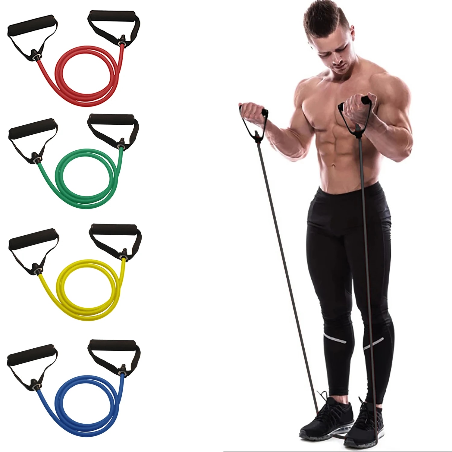 Handgreep oefeningsbanden, duu - Resistance Bands Set With Handles recensie en prijs