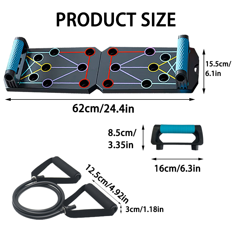 Draagbare multifunctionele pus - Push Up Board Foldable Multi Function recensie en prijs